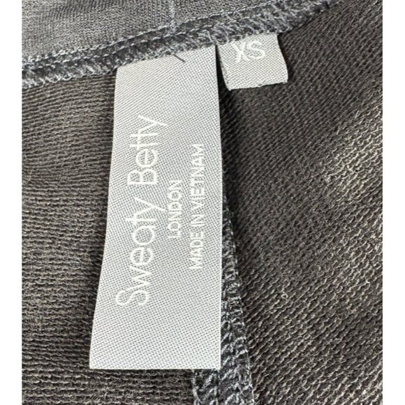 Sweatty Betty London Jogger Size XS Short Black Athletisure Track Pant Zip Ankle - Picture 8 of 8